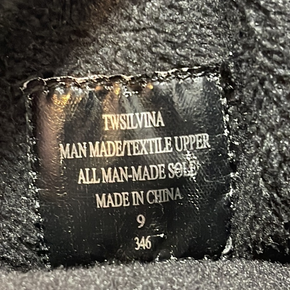 TOMMY HILFIGER TWSILVINA Rubber & Knit Cuff Lined Winter Black Rain Boots Size 9 - Picture 10 of 13